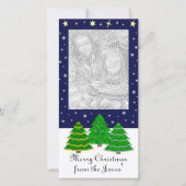 Weihnachts-Fotokarte Feiertagskarte (Vorderseite)