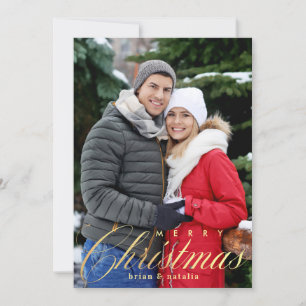 Weihnachts-Fotokarte Feiertagskarte