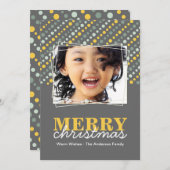 Weihnachts-Fotokarte Feiertagskarte (Vorne/Hinten)