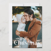 Weihnachts-Fotokarte Feiertagskarte (Vorderseite)