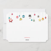 Weihnachts-Fotokarte Feiertagskarte (Rückseite)