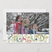 Weihnachts-Fotokarte Feiertagskarte (Vorderseite)