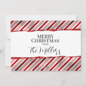 Weihnachts-Fotokarte Feiertagskarte (Rückseite)