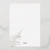 Weihnachts-Fotokarte Folieneinladung (Rückseite)