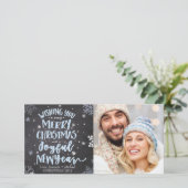 Weihnachts-Fotokarte - Frohe Weihnachten (Stehend Vorderseite)