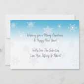 Weihnachts-Fotokarte Joyeux Noël (Rückseite)