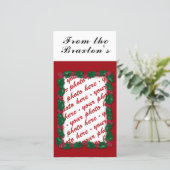 Weihnachts-Fotokarte oder Foto-Geschenk-Tag Feiertagskarte (Stehend Vorderseite)