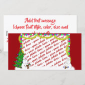 Weihnachts-Fotokarte oder Foto-Geschenk-Tag Feiertagskarte (Vorne/Hinten)