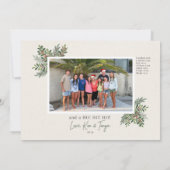 Weihnachts-Fotokarte Save The Date (Rückseite)