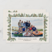 Weihnachts-Fotokarte Save The Date (Vorne/Hinten)