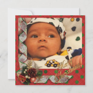 Weihnachts-Fotokarte Traditioneller Platz Feiertagskarte