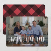 Weihnachts-Fotokarte Weihnachtskarte Sonnenbrand-P Einladung (Vorne/Hinten)