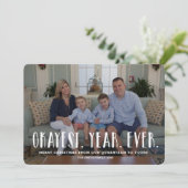 Weihnachts-Fotokarte Weihnachtskarte Sonnenbrand-P Einladung (Stehend Vorderseite)