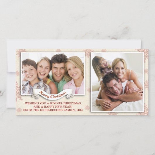 Weihnachts-Fotokarten Feiertagskarte (Vorderseite)