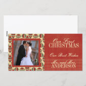 Weihnachts-Fotokarten Feiertagskarte (Vorne/Hinten)