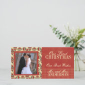 Weihnachts-Fotokarten Feiertagskarte (Stehend Vorderseite)