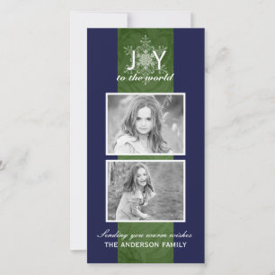 Weihnachts-Fotokarten individuell anpassbar Feiertagskarte