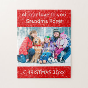 Weihnachts-Fotorätsel für Oma Puzzle