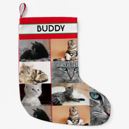 Weihnachts Fotos für Haustiere Personalisiert Chat Kleiner Weihnachtsstrumpf