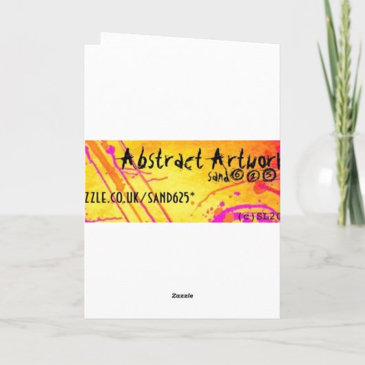 Weihnachts-Fraktal Feiertagskarte (Rückseite)