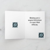 Weihnachts-Fraktal Feiertagskarte (Innenseite)