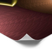 Weihnachts-Fraktal Spiral Poster (Ecke)