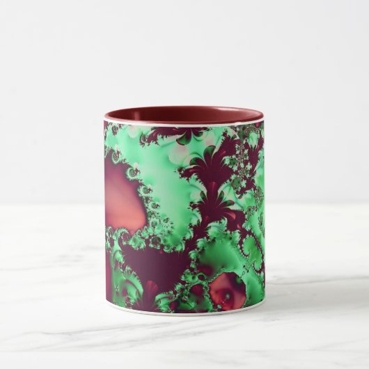 Weihnachts-Fraktal Tasse (Zentrum)