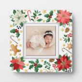 Weihnachts-Frameless-Familie Foto Easel Zurück Fotoplatte (Vorderseite)