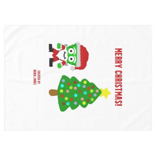Weihnachts-FrankenCheese Tablecloth Tischdecke (Vorderseite (Horizontal))