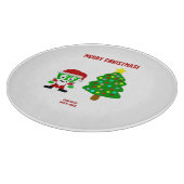 Weihnachts-FrankenKäse-Rundschnitt-Ausschuss Schneidebrett (Ecke)