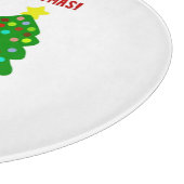 Weihnachts-FrankenKäse-Rundschnitt-Ausschuss Schneidebrett (Ecke)