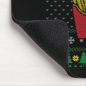 Weihnachts Französisch Fries Ugly Sweater Mousepad (Ecke)