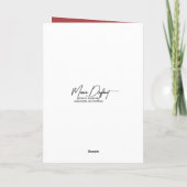 Weihnachts-Französischer Bulldog mit Weihnachtsman Karte (Rückseite)