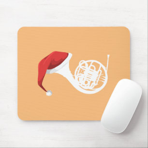 Weihnachts-Französisches Horn-Shirt - Santa French Mousepad