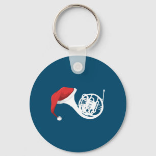 Weihnachts-Französisches Horn-Shirt - Santa French Schlüsselanhänger