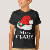 Weihnachts Frau Claus Matching Pajama Weihnachtsma T-Shirt (Vorderseite)