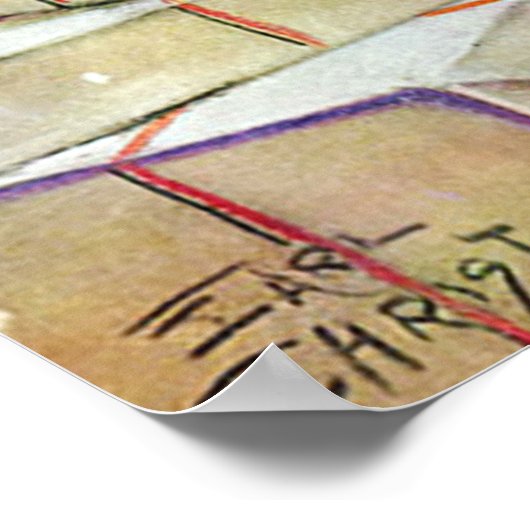 Weihnachts-Frauenposter Poster (Ecke)