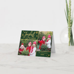 Weihnachts-Freude 3 FOTO-Feiertagskarte Feiertagskarte