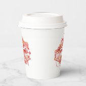 Weihnachts-Freude am World Paper Coffee Cup Pappbecher (Links)