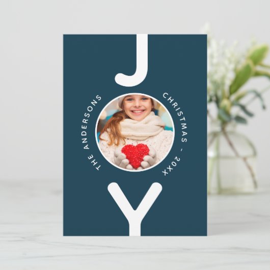 Weihnachts-Freude-Foto (Stehend Vorderseite)