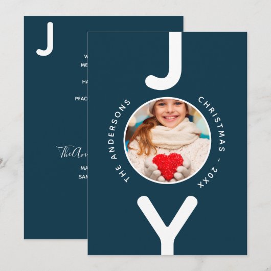 Weihnachts-Freude-Foto (Vorne/Hinten)