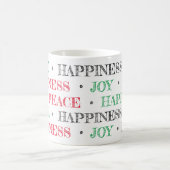 Weihnachts-Freude für Frieden Kaffeetasse (Mittel)