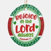 Weihnachts-Freude im Herrn Immer Philippinen Keramik Ornament (Links)