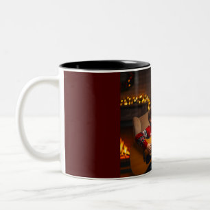 WEIHNACHTS-FREUDEN-THEMEN-SINGENDE KINDER ZWEIFARBIGE TASSE