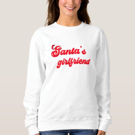 Weihnachts-Freundin lustiges Weihnachts-T-Shirt Sweatshirt (Vorderseite)