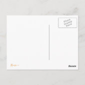 Weihnachts-Frieden und Freude Typografie-Foto Postkarte (Rückseite)