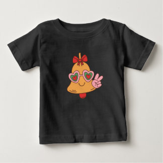 Weihnachts-Friedensglocke Baby T-shirt