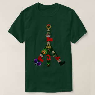 Weihnachts-Friedenszeichen-T - Shirt
