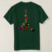 Weihnachts-Friedenszeichen-T - Shirt (Design Rückseite)