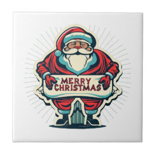 Weihnachts frohe Botschaft verbreitet Weihnachtsfr Fliese